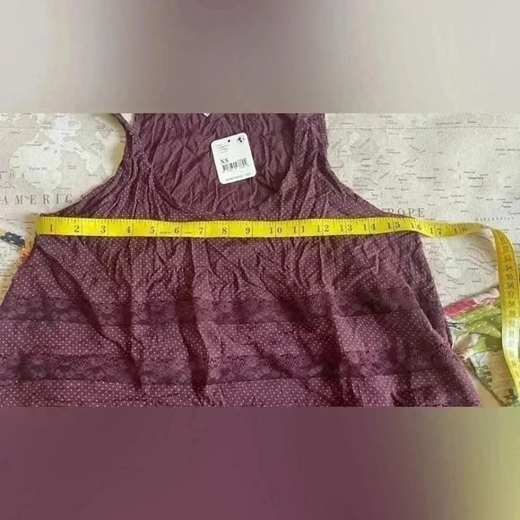 🆕Free People Voile and Lace Trapeze Slip Dress Tank NWT 88$ Size XS - Picture 7 of 7